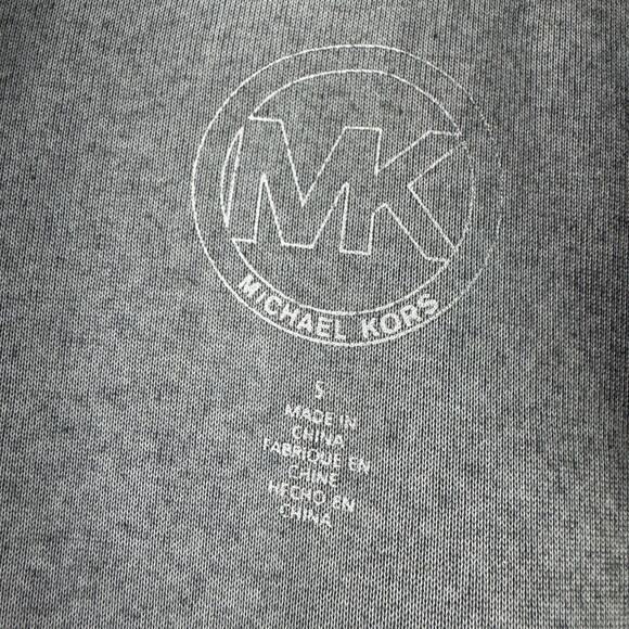 Michael Kors MK Bling Logo Zip Up Velour Jacket Gray Size Women’s Size Small - Picture 6 of 11
